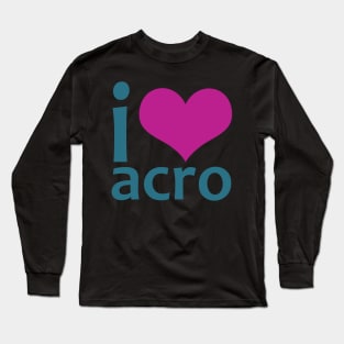 I Heart Acro Long Sleeve T-Shirt